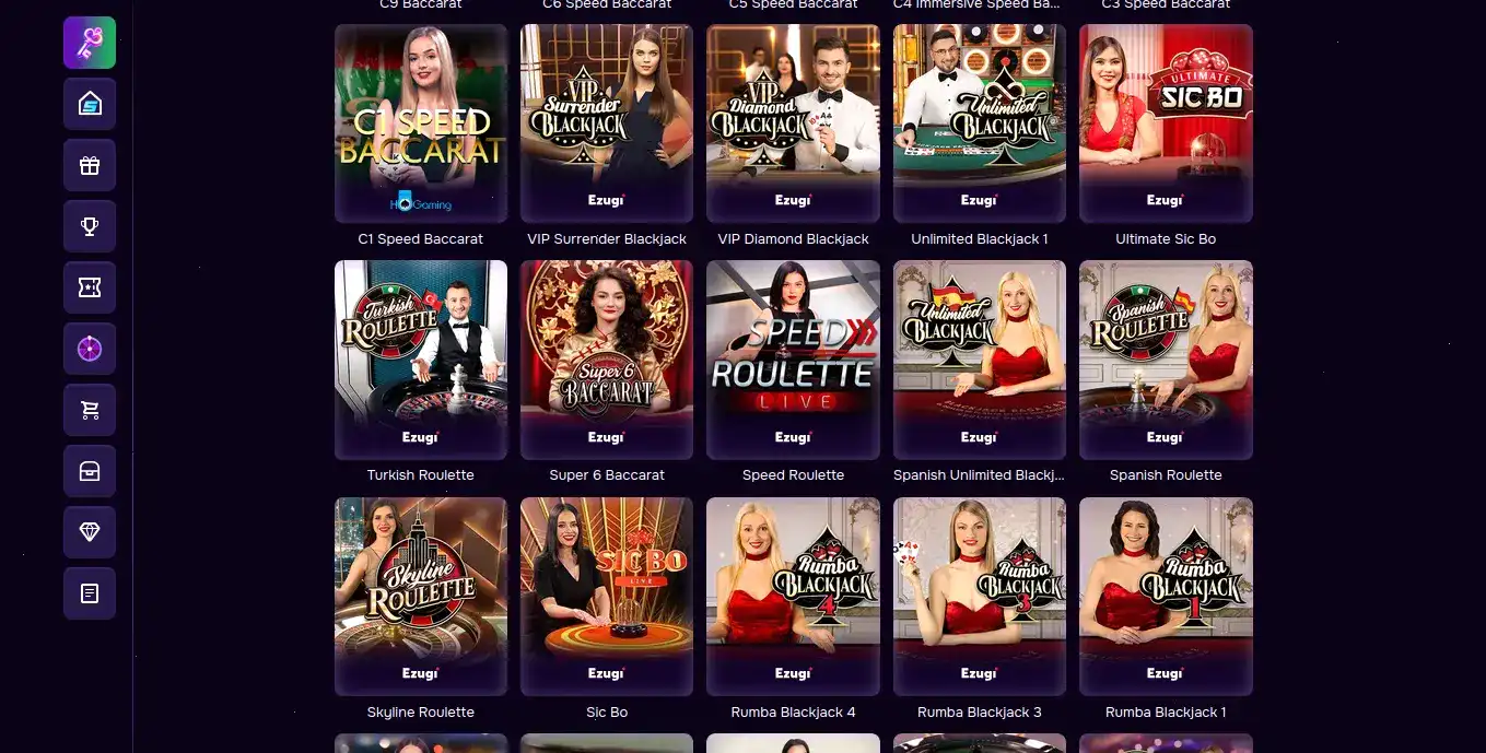 Интерфейс казино Редбокс с игровыми автоматами